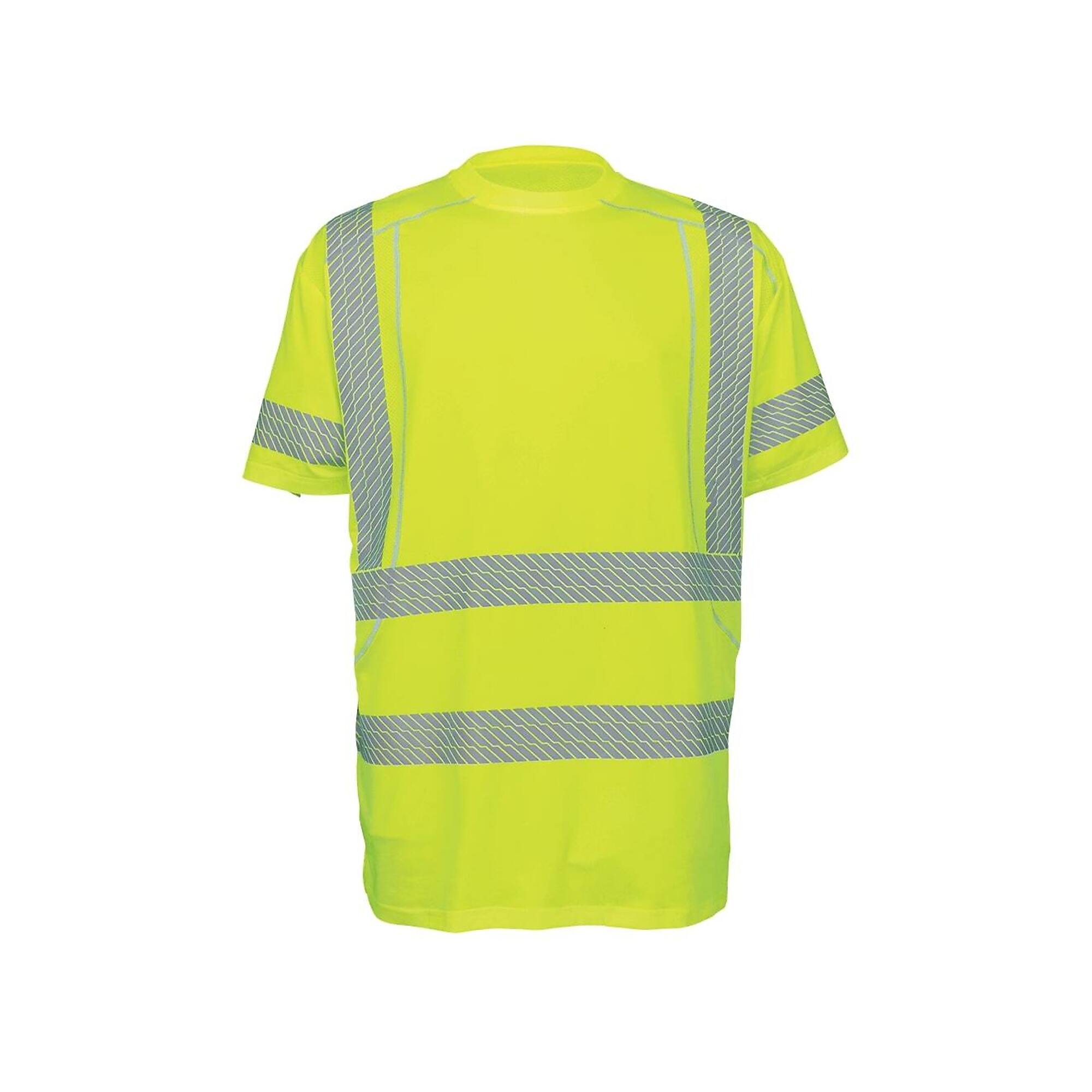 FrogWear HV Yellow/Green, Class 3, Self-Wicking, Athletic Shirt